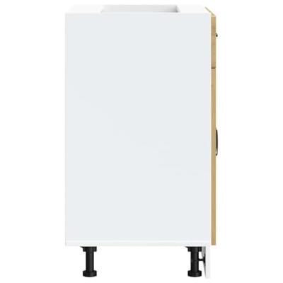 Keuken onderkast Kalmar bewerkt hout artisanaal eikenkleur Keuken onderkast Kalmar bewerkt hout artisanaal eikenkleur