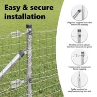 VidaXL Afrasteringspaal 13 pcs zilver staal - thumbnail