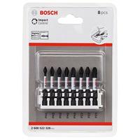 Bosch Accessoires Schroefbit Impact Control PH1-PH3/PZ2-PZ3 50 mm 8x - 2608522328 - thumbnail