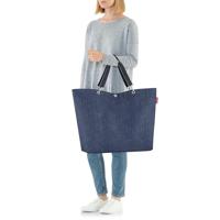 Reisenthel Shopper XL-Herringbone Dark Blue - thumbnail
