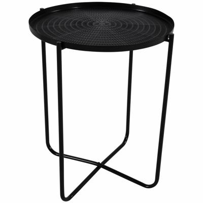 El Hierro bijzettafel zwart 50 cm