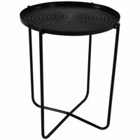 El Hierro bijzettafel zwart 50 cm - thumbnail