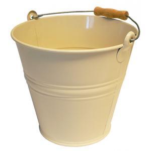 Zinken emmer 8 liter ivoor Zinken emmer 8 liter ivoor