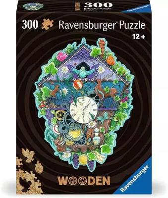 Ravensburger houten legpuzzel cuckoo clock, 300st.