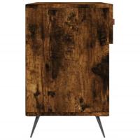 Schoenenbank 102x35x55 cm bewerkt hout gerookt eikenkleurig - thumbnail