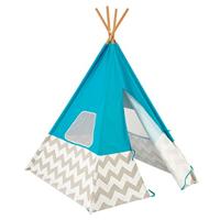 KidKraft 223 Luxe turquoise speelwigwam voor kinderen, 162 cm hoog, voor binnen en buiten - thumbnail