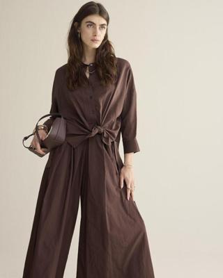 Summum Blouse Viscose Cotton 2s3403-12370 Blouse 713 Coffee