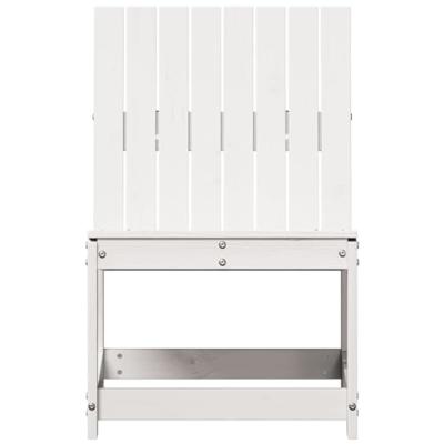 Tuinstoel 50,5x55x77 cm massief grenenhout wit