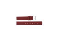 Skagen horlogeband 224SSLR Leder Rood 16mm - thumbnail