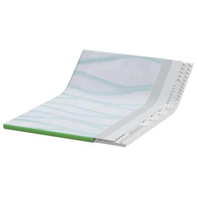 VidaXL Matrastopper wit en groen 160 x 200 cm jacquard stof VidaXL Matrastopper wit en groen 160 x 200 cm jacquard stof