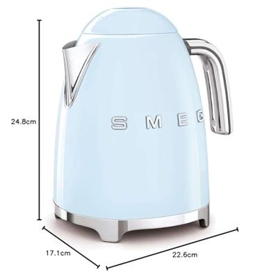 Smeg KLF03PBEU retro 50&apos;s style waterkoker, pastelblauw - thumbnail