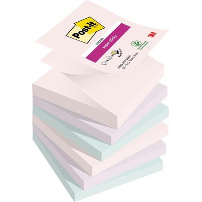 Memoblok Post-it Z-Notes R330 Super Sticky 76x76mm Soulful 6 stuks Memoblok Post-it Z-Notes R330 Super Sticky 76x76mm Soulful 6 stuks