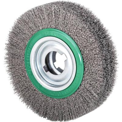 Lessmann Ronde borstel | d. 250 mm draaddikte 0,35 mm | RVS 60 mm | 3600 min-¹ | 1 stuk - 377089 377089