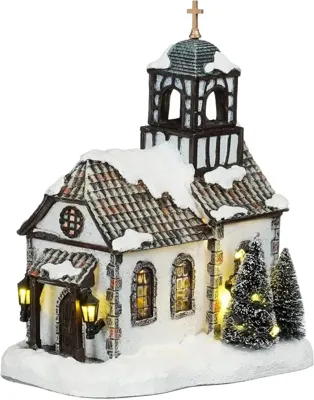 Elzas church battery operated l17,5xb11,5xh21,5 cm Luville - Luville
