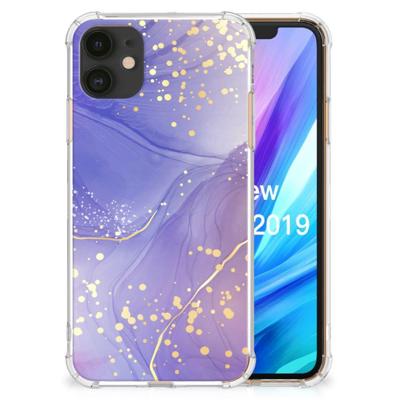 Back Cover voor Apple iPhone 11 Watercolor Paars Back Cover voor Apple iPhone 11 Watercolor Paars