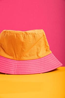 Vissershoed Colorblock Oranje/Roze