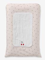 Personaliseerbaar verschoonkussen CHERRY beige, bedrukt - thumbnail