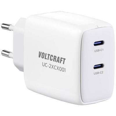 VOLTCRAFT UC-3ACX002 USB-oplader 100 W Binnen Uitgangsstroom (max.) 5 A 3 x 1x USB-A, 2x USB-C GaN