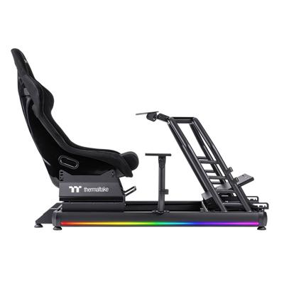 Thermaltake GR500 Racing Simulator Cockpit Racestoel Zwart Thermaltake GR500 Racing Simulator Cockpit Racestoel Zwart