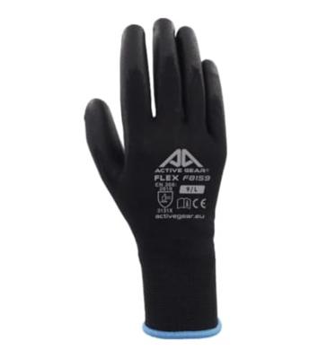 Handschoen ActiveGear grip PU-flex zwart large Handschoen ActiveGear grip PU-flex zwart large