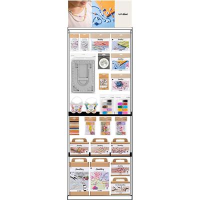 Creativ Company Vloerdisplay, gemonteerd, category, sieraden, kinderen, h: 1580 mm, l: 600 mm, b: 400 mm, 106 eenh./ 1 stuk