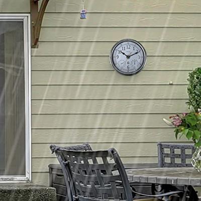 NeXtime NE-4304GA Buitenweerstationklok 40cm Metaal Gegalvaniseerd Tulip NeXtime NE-4304GA Buitenweerstationklok 40cm Metaal Gegalvaniseerd Tulip