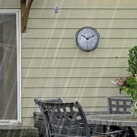 NeXtime NE-4304GA Buitenweerstationklok 40cm Metaal Gegalvaniseerd Tulip - thumbnail