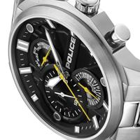 Police PEWGK0039204 Zwart Zilverkleurig Heren horloge - thumbnail