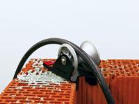 Kabelroller 10156 de moderne mosterdpot hoek met 1 rol aluminium 130mm rol 1500KG - thumbnail