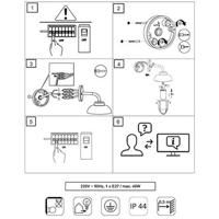 Trio Roestbruine muurlampDuero - 202760124 - thumbnail