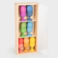 Tickit Houten Sorteerbakken 3 stuks - thumbnail