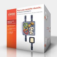 Raclettegrill - LIVOO - DOC242 - 4 personen - 600 W - Uitneembare granieten plaat - thumbnail