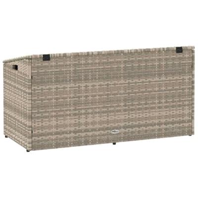 Tuinbox 110x50x58 cm poly rattan lichtgrijs Tuinbox 110x50x58 cm poly rattan lichtgrijs