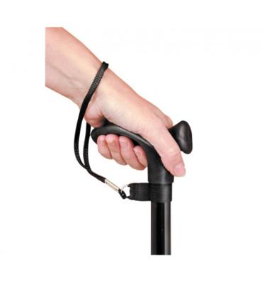 Polsbandje voor wandelstok zwart