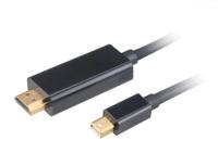 Akasa AK-CBDP19-18BK video kabel adapter 1,8 m DisplayPort HDMI Zwart - thumbnail
