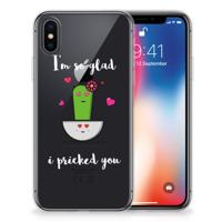 Apple iPhone X | Xs Telefoonhoesje met Naam Cactus Glad - thumbnail