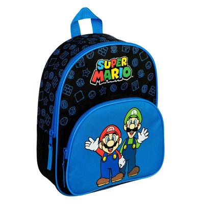 Undercover Rugzak met voorvak super mario blauw