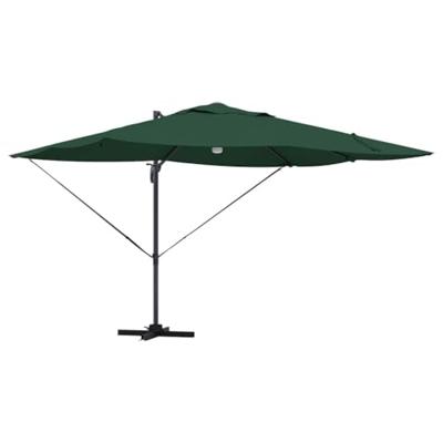 VidaXL Parasol groen 351 x 250 x 253 cm polyester en aluminium