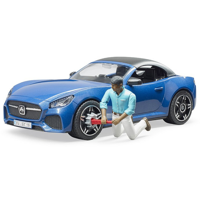 Bruder 03481 Roadster met Chauffeur 1:16 - thumbnail