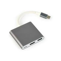 Gembird A-CM-HDMIF-02-SG USB grafische adapter 3840 x 2160 Pixels Grijs - thumbnail