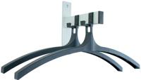 V-part wandgarderobe, 2 haken met hangers - thumbnail
