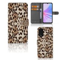OPPO A78 5G | A58 5G | Telefoonhoesje | Met pasjeshouder | Leopard - thumbnail