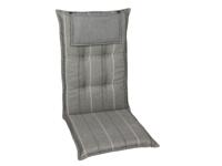 GO-DE Textil Tuinkussen (Stoelkussens voor stoelen met een lange rugleuning, Grijs) - thumbnail