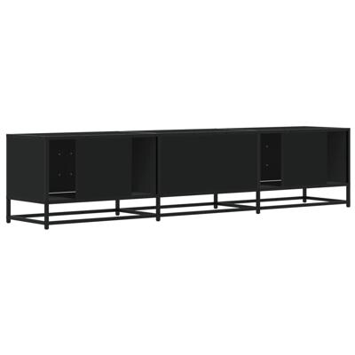 Tv-meubel 180x35x41 cm bewerkt hout zwart