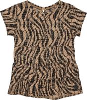 LEVV Meisjes blouse - Tess - AOP Camel zebra - thumbnail