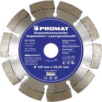 Promat/Tecwerk Diamantzaagblad | d. 125 mm gat 22, 23 mm | lasergelast | 12 mm - 4000841421 - thumbnail