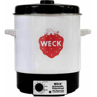 WECK WAT 14 Inmaak- en warmedrankenautomaat Met handmatige temperatuursinstelling, Controlelampje, Oververhittingsbeveiliging Crème-wit, Zwart