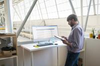 Fiber eetkamerstoel met armleuning - thumbnail