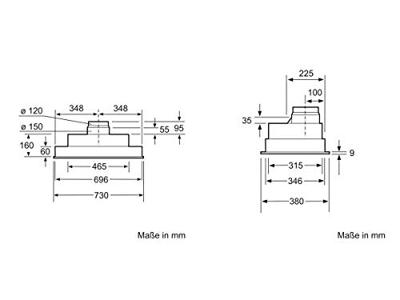 Siemens iQ300 LB75565 afzuigkap 610 m³/uur Inbouw Roestvrijstaal C