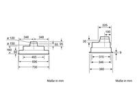 Siemens iQ300 LB75565 afzuigkap 610 m³/uur Inbouw Roestvrijstaal C - thumbnail